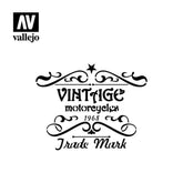 Vallejo Stencils – Vintage Motorcycles Sign